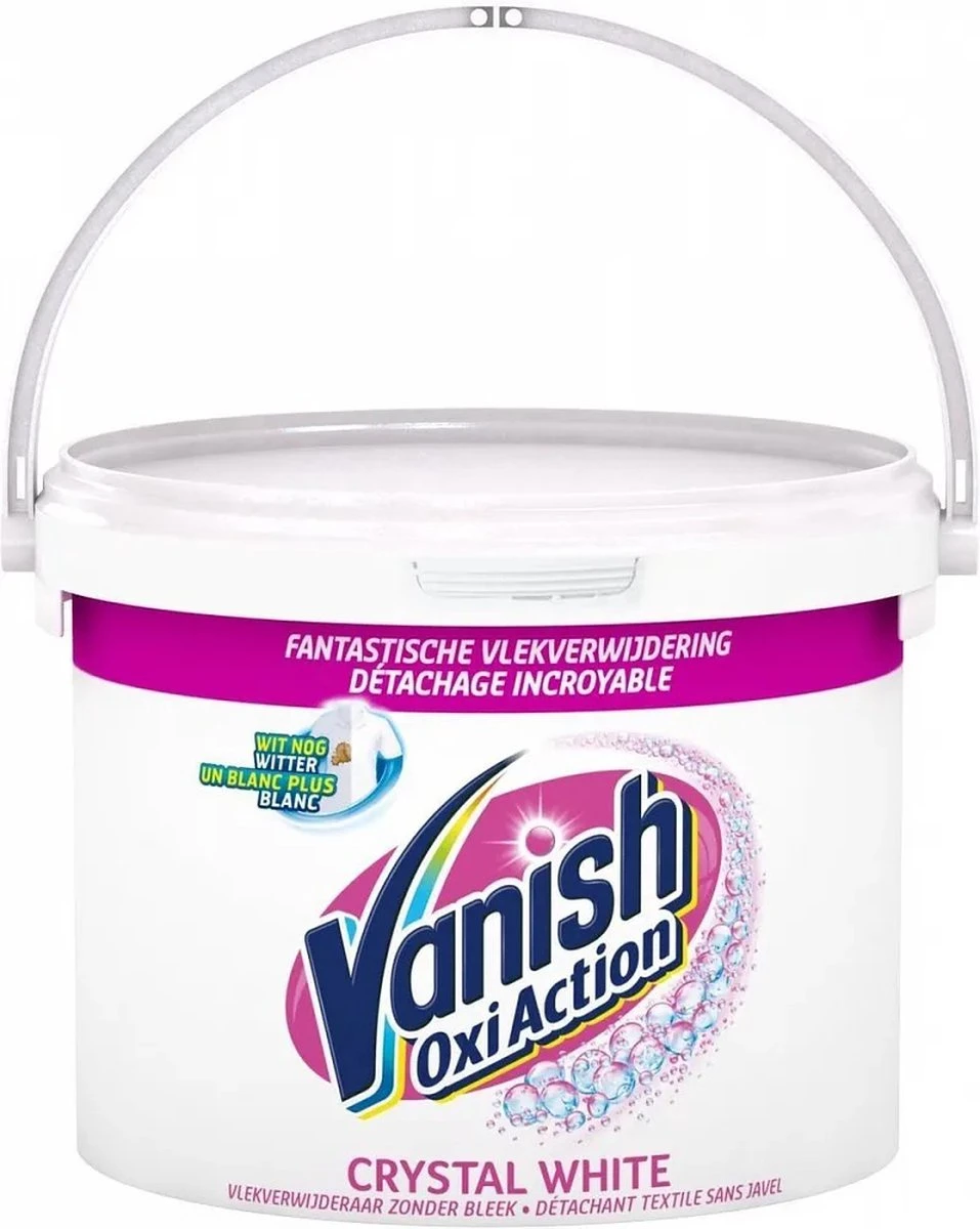 Vanish Oxi Action Crystal White Base Poeder - Voor Witte Was - 2,4 kg Vanish Oxi Action Crystal White Base Poeder - Voor Witte Was - 2,4 Kg -Huishoudelijke Artikelen Winkel