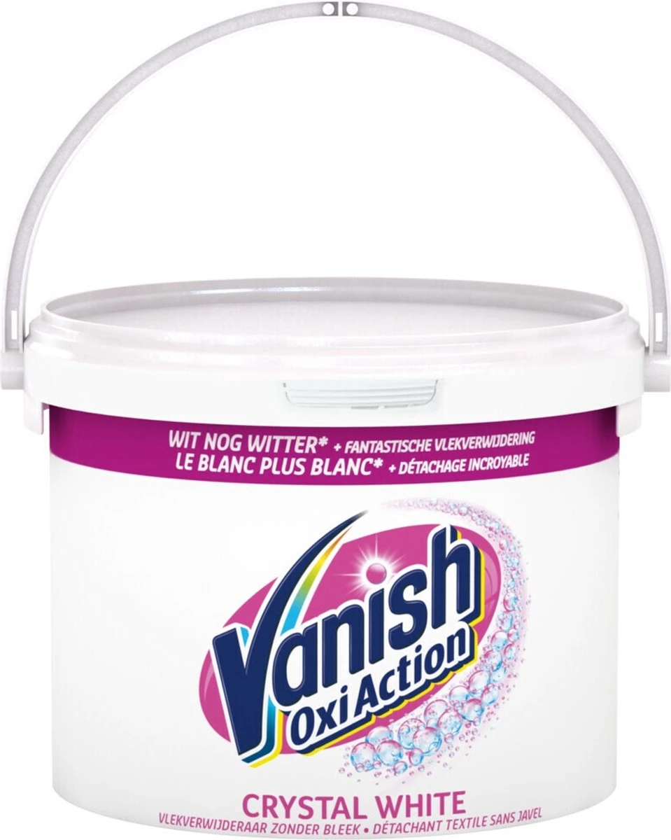 Vanish Oxi Action Crystal White Base Poeder - Voor Witte Was - 2,4 kg Vanish Oxi Action Crystal White Base Poeder - Voor Witte Was - 2,4 Kg -Huishoudelijke Artikelen Winkel