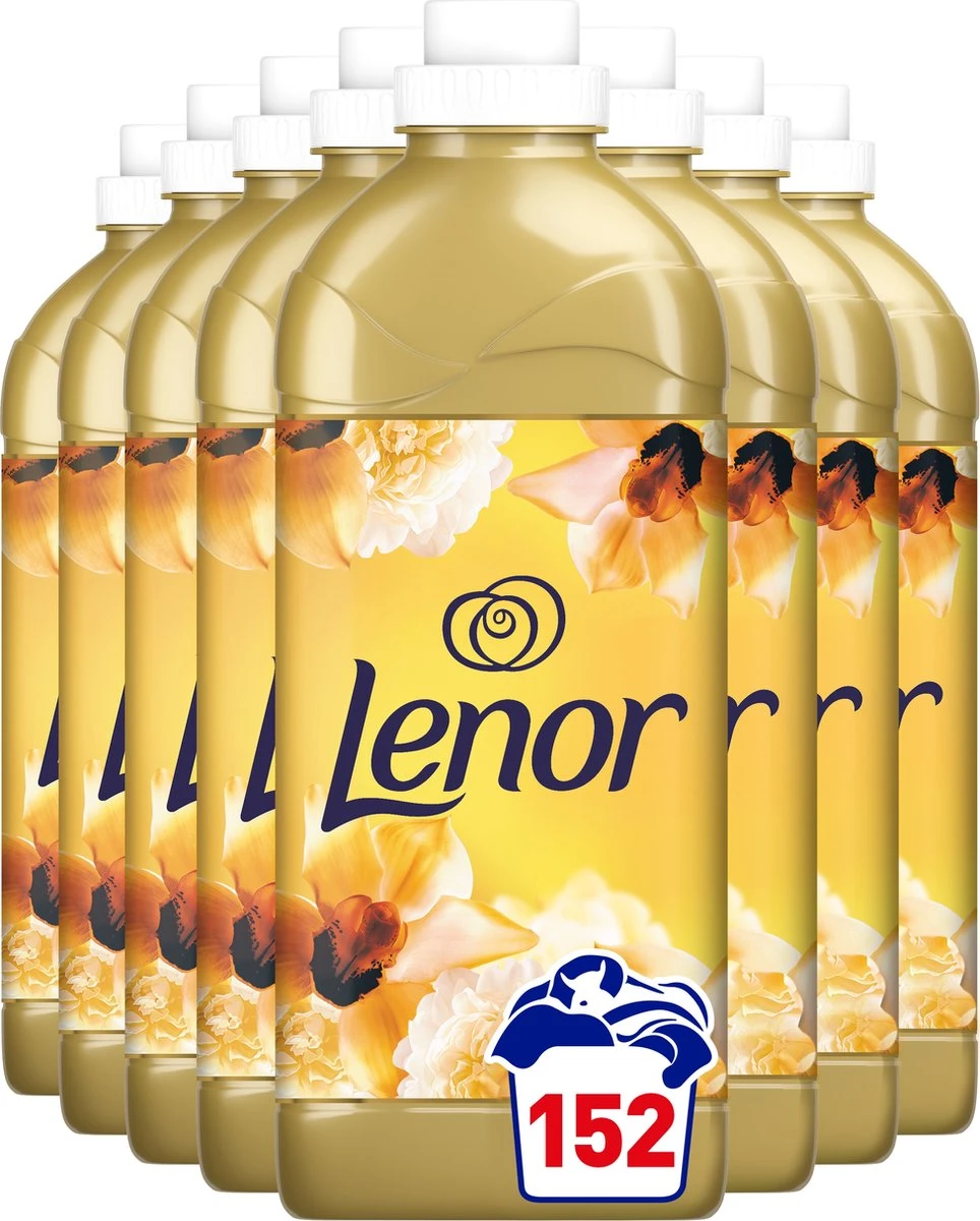 Lenor Gouden Orchidee - Wasverzachter - Voordeelverpakking 8 x 19 Wasbeurten Lenor Gouden Orchidee - Wasverzachter - Voordeelverpakking 8 X 19 Wasbeurten -Huishoudelijke Artikelen Winkel
