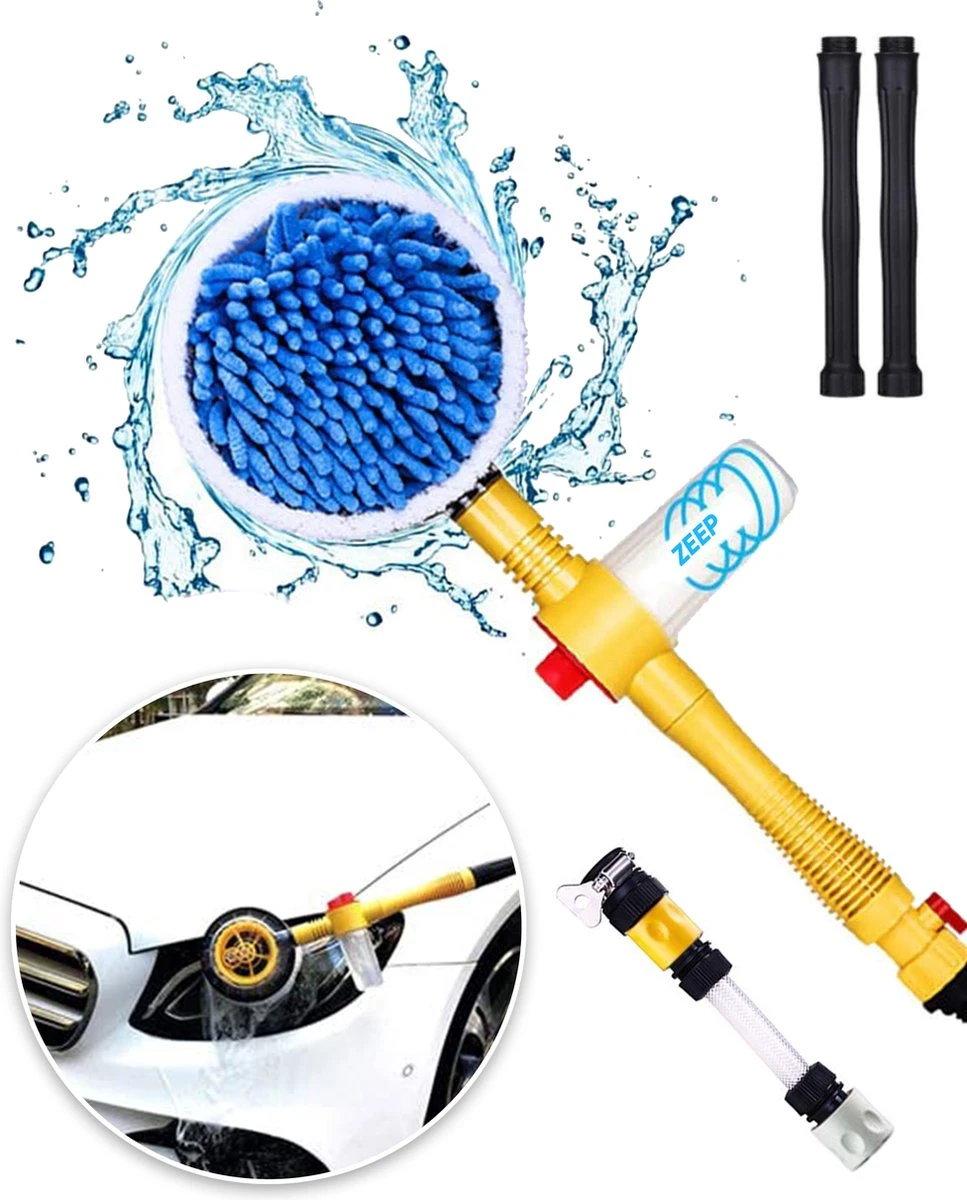JUST23 Telescopische Autowasborstel – Schrobber Met Steel – Velgenborstel - Autowasset Met Zeep - Roterende Schoonmaakborstel - Multifunctionele Wasborstel JUST23 Telescopische Autowasborstel – Schrobber Met Steel – Velgenborstel - Autowasset Met Zeep - Roterende Schoonmaakborstel - Multifunctionele Wasborstel -Huishoudelijke Artikelen Winkel
