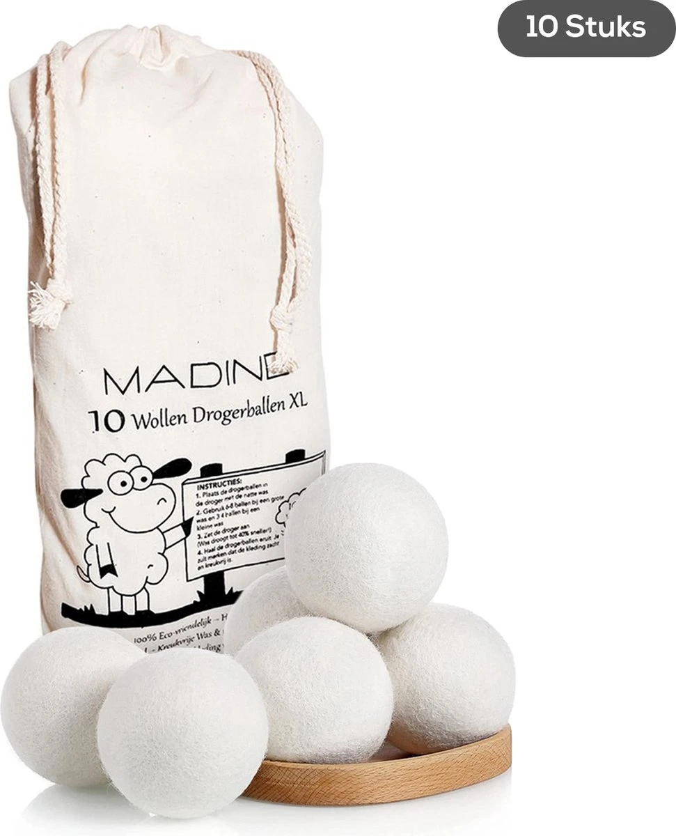 Merino Wollen Drogerballen XL - 10 Stuks - Herbruikbare Wasballen - Natuurlijke Wasverzachter - Wasbollen - Dryer Balls - Duurzame Nieuw-Zeelandse Droogballen Merino Wollen Drogerballen XL - 10 Stuks - Herbruikbare Wasballen - Natuurlijke Wasverzachter - Wasbollen - Dryer Balls - Duurzame Nieuw-Zeelandse Droogballen -Huishoudelijke Artikelen Winkel 971x1200 2