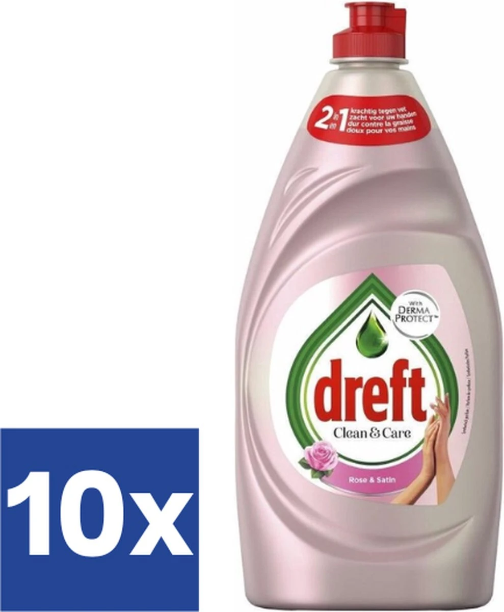 Dreft Clean & Care Afwasmiddel Rose & Satin (Voordeelverpakking) - 10 x 383 ml Dreft Clean & Care Afwasmiddel Rose & Satin (Voordeelverpakking) - 10 X 383 Ml -Huishoudelijke Artikelen Winkel 989x1200 1