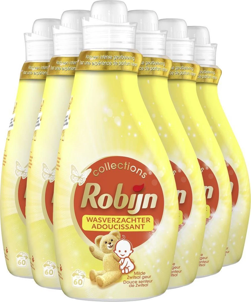 Robijn Collections Zwitsal Wasverzachter - 6 x 60 wasbeurten - Voordeelverpakking Robijn Collections Zwitsal Wasverzachter - 6 X 60 Wasbeurten - Voordeelverpakking -Huishoudelijke Artikelen Winkel
